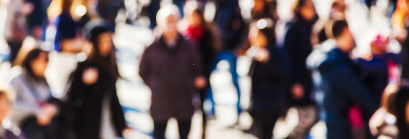 crowd walking Dallas